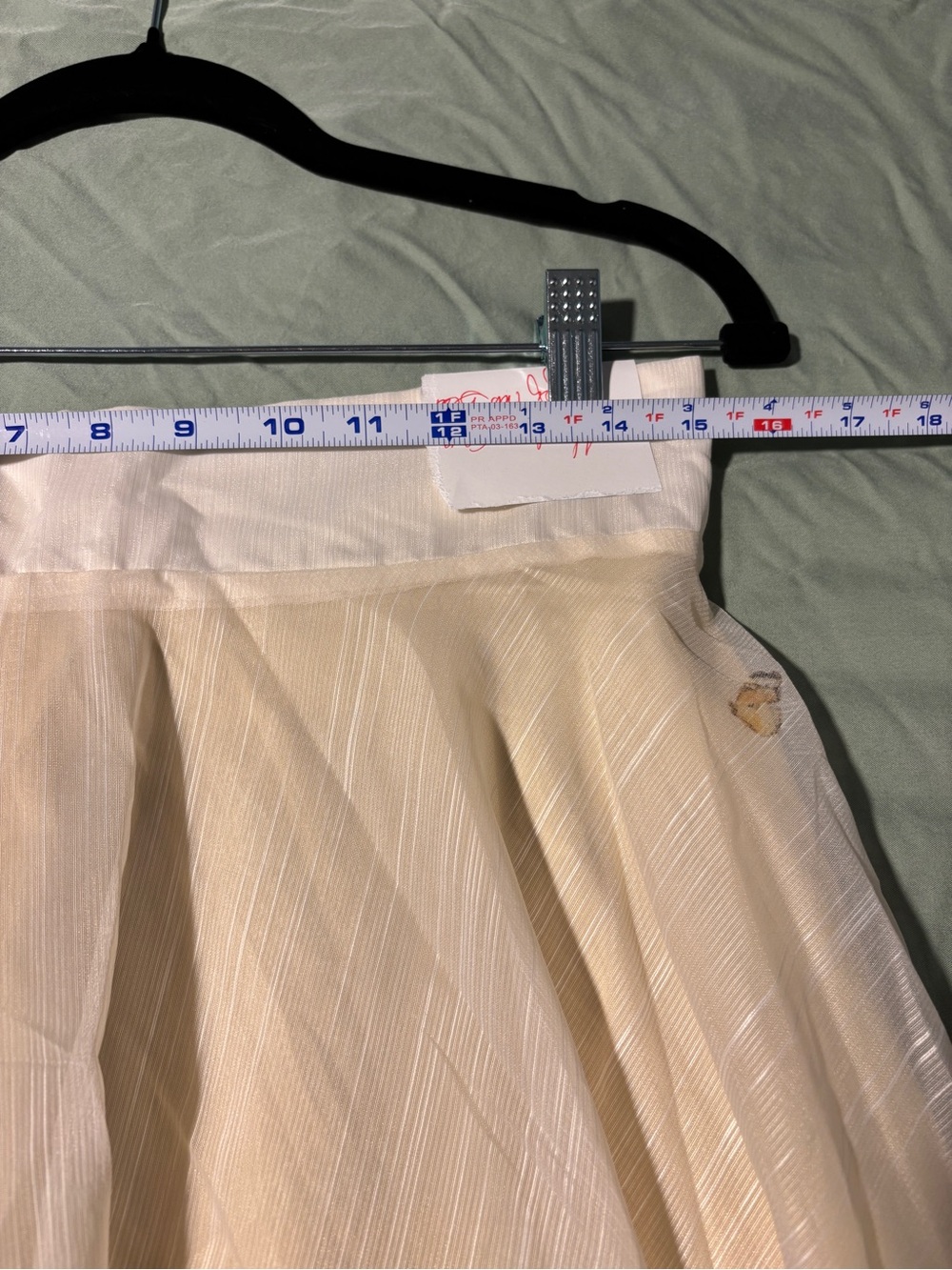 Sophie & Me Cream Maxi Skirt with Floral Border and Under Skirt (fits M) - Picture 7 of 10